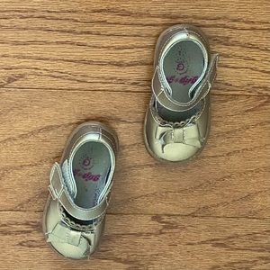 Pediped | grip and go gold mary jane shoes.